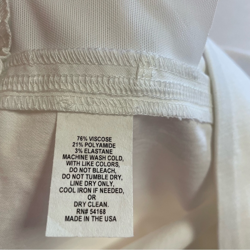 Elliott Lauren Women's Pull On Ankle Pant White Size 16 - Picture 11 of 15